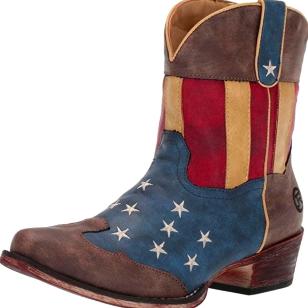 American Flag Cowgirl Boots NWT - Picture 2 of 9